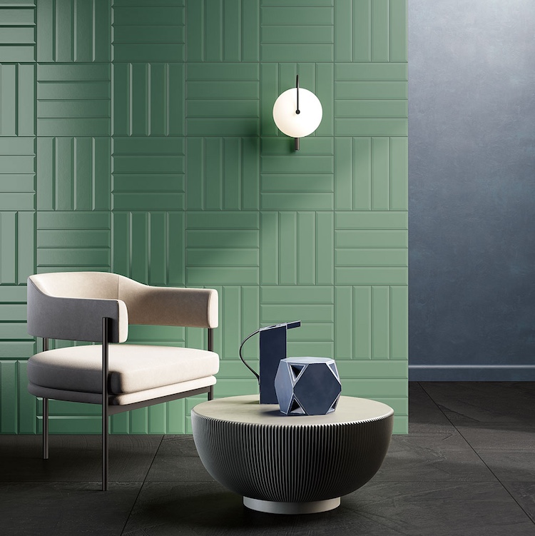 Carrelage effet relief 3D