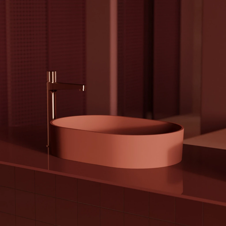Salle de bain 2 Vasque posée sur un plan en bois
