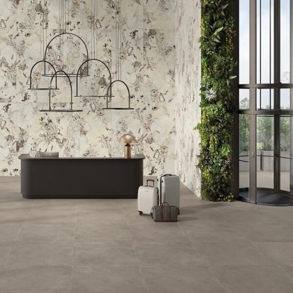 Carrelage effet beton, District chez Piastrella - salle de bain
