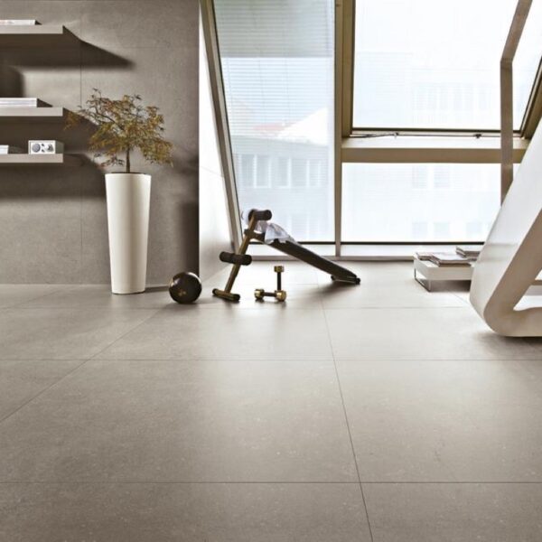 Carrelage effet pierre, Buxy chez Piastrella - salon coloris Perle