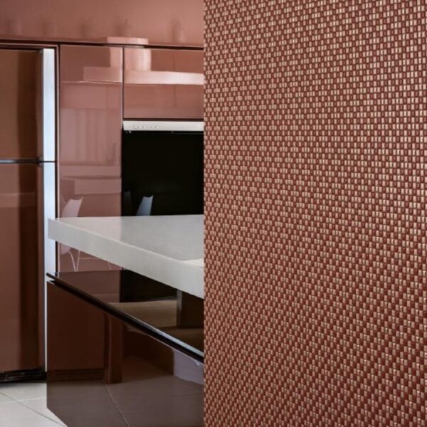 Carrelage Bardelli Texture chez Piastrella - cuisine mur tressé motif Dama