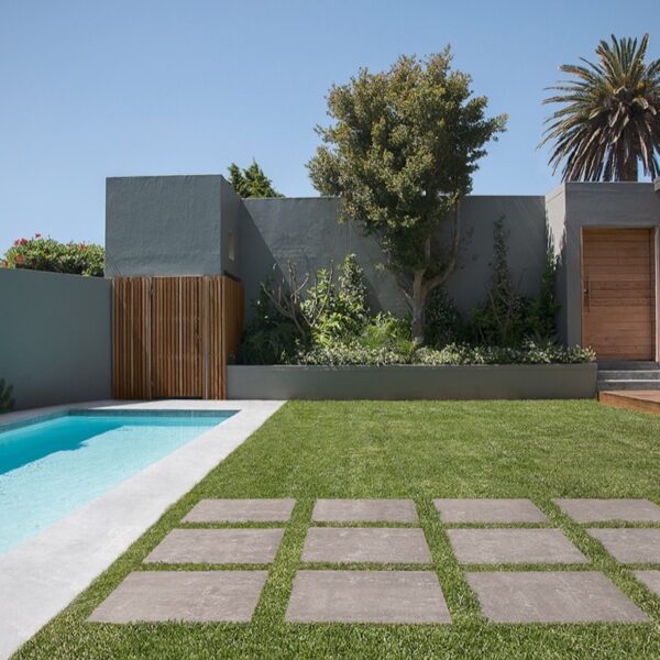 Carrelage effet béton, Metro Concrete chez Piastrella - terrasse extérieure coloris Ash