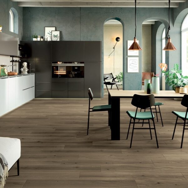 Carrelage bois, Green Wood chez Piastrella - salle à manger, coloris Ash