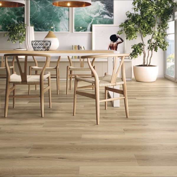 Carrelage effet bois, Nordic Heritage chez Piastrella - bar et comptoir habillé coloris Caramello