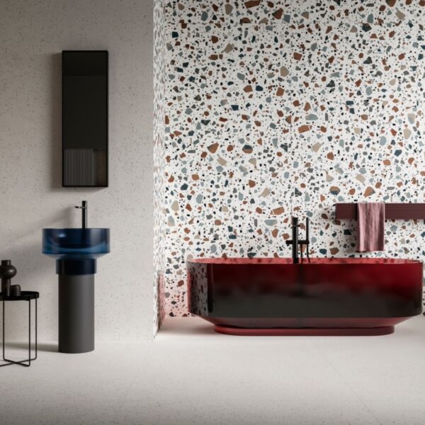 Carrelage effet carreau de ciment, Materia Suprema chez Piastrella - salle de bain