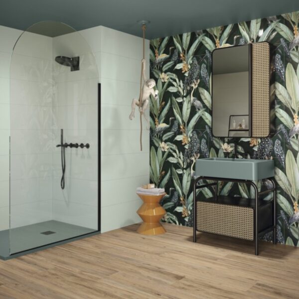 Carrelage uni, Palette Vivante chez Piastrella - salle de bain décor tropical