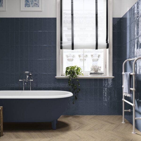 Carrelage effet décoratif, Play Color chez Piastrella - salle de bain, coloris Bleu