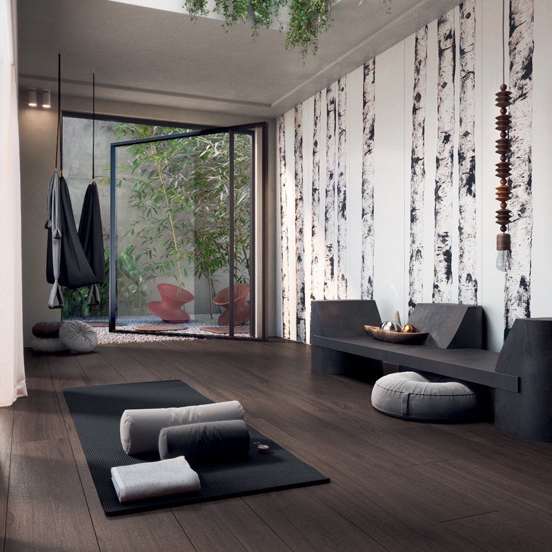 Focus sur Cotto d'Este : la marque italienne qui a réinventé le grès cérame 3 Carrelage Cotto d'Este chez Piastrella, collection Wonderwall effet mural décoratif