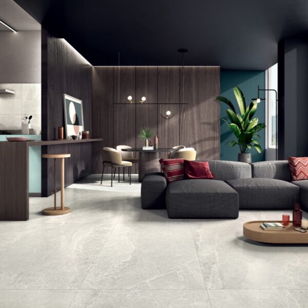 Carrelage effet pierre, Advantage chez Piastrella - cuisine, coloris Chalk