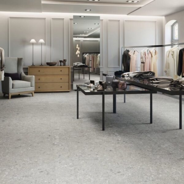 Carrelage effet terrazzo, Graniglia Milano chez Piastrella - boutique coloris Gris