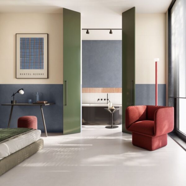 Carrelage effet uni, Chromatic Interior chez Piastrella - hall d'hôtel multi-teintes