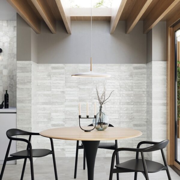 Carrelage effet uni, Savannah Spirit chez Piastrella - mur blanc