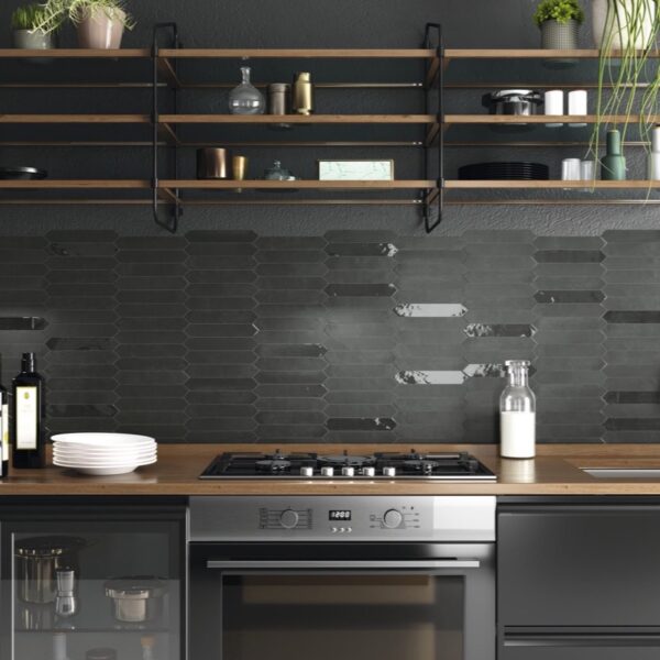 Carrelage uni, Switch Design chez Piastrella - crédence cuisine coloris Graphite